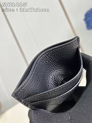 Louis Vuitton Double Card Holder Monogram Shadow Black 11 x 7 x1 cm  - 2