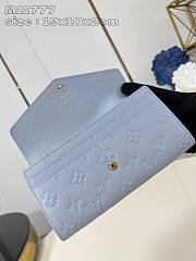Louis Vuitton Wallet Monogram Empreinte Blue 19 x 10 x 2 cm  - 5