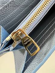 Louis Vuitton Wallet Monogram Empreinte Blue 19 x 10 x 2 cm  - 4