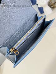 Louis Vuitton Wallet Monogram Empreinte Blue 19 x 10 x 2 cm  - 3