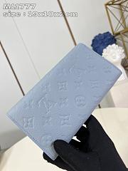 Louis Vuitton Wallet Monogram Empreinte Blue 19 x 10 x 2 cm  - 2