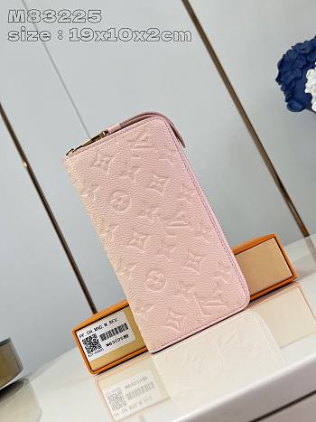 Louis Vuitton Wallet Monogram Empreinte Pink 19 x 10 x 2 cm 