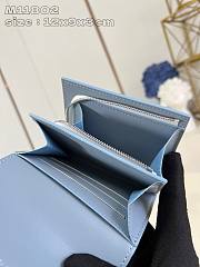 Louis Vuitton Iris Compact Monogram White Blue 12 x 9 x 3 cm - 3