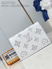 Louis Vuitton Wallet Mahina Monogram Empreinte White Blue 11 x 8 x 3 cm  - 1