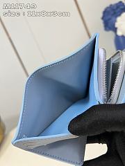 Louis Vuitton Wallet Mahina Monogram Empreinte White Blue 11 x 8 x 3 cm  - 5