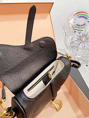 Dior Saddle Black 24 x 6 x 18 cm - 3