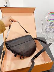 Dior Saddle Black 24 x 6 x 18 cm - 5