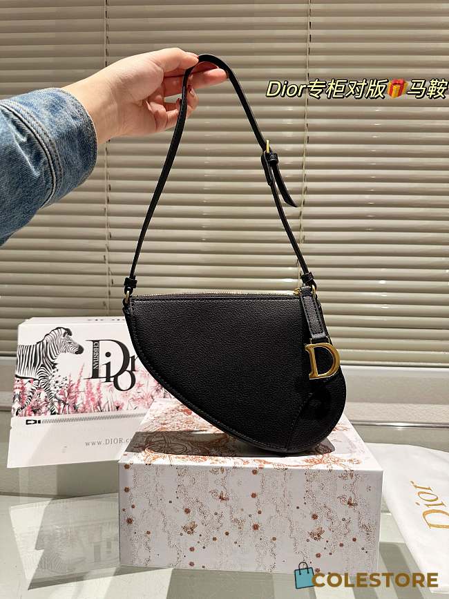 Dior Saddle Black 20 x 15 x 4 cm - 1