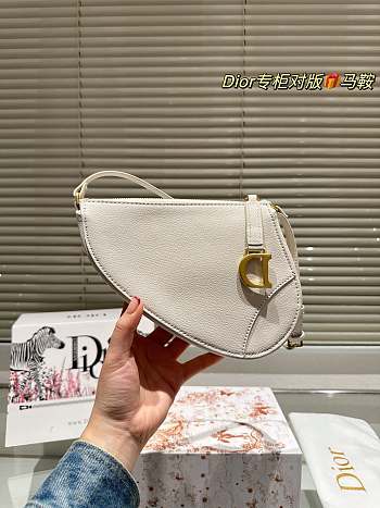 Dior Saddle White 20 x 15 x 4 cm