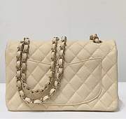 Chanel Flap Bag Medium Caviar Beige 23 cm - 6