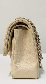 Chanel Flap Bag Medium Caviar Beige 23 cm - 3