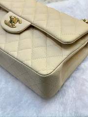 Chanel Flap Bag Medium Caviar Beige 23 cm - 5