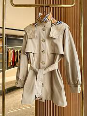 Burberry Short Trench Coat Beige - 5