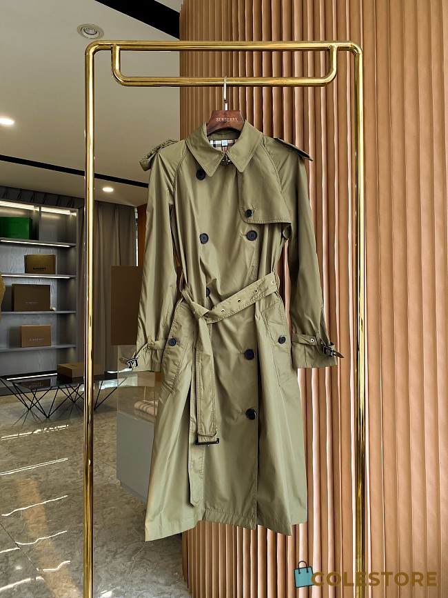 Burberry Trench Coat Green  - 1