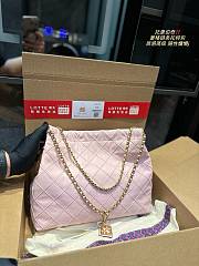Tory Burch Diamond Chain Tote Light Pink 36 x 28 cm - 1