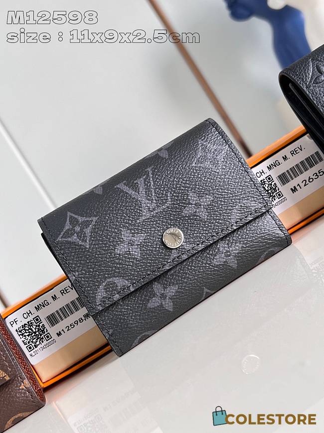 Louis Vuitton Monogram Eclipse Black 11 cm - 1