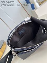 Louis Vuitton Monogram Brushed Black 22 x 16 x 7cm - 3
