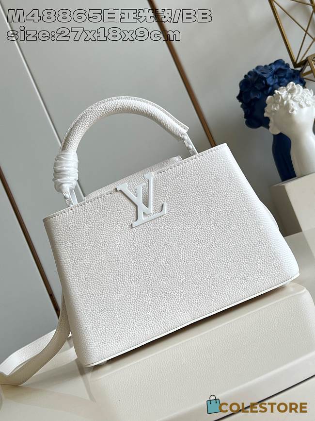 Louis Vuitton Capucines BB White 27 x 18 x 9 cm - 1