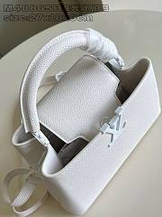 Louis Vuitton Capucines BB White 27 x 18 x 9 cm - 5