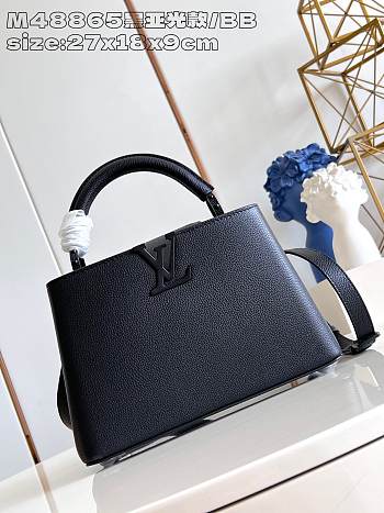 Louis Vuitton Capucines BB Black 27 x 18 x 9 cm