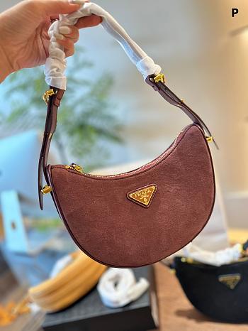 Prada Moon Bag Brown 20 cm