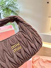 MiuMiu Wander Hobo Brown 20 cm - 3