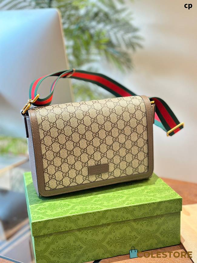 Gucci Supreme Should Bag Brown 27 x 20 x 8 cm - 1