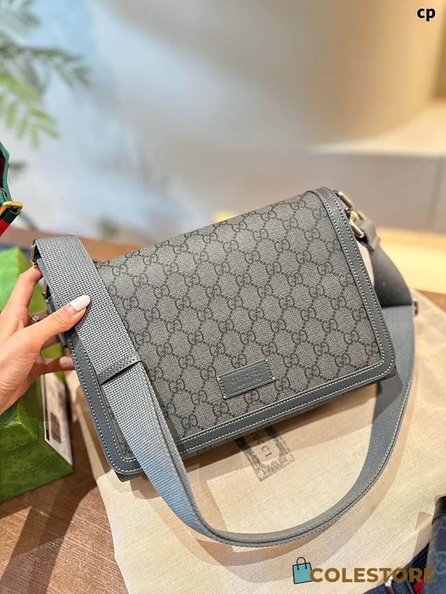 Gucci Supreme Should Bag Grey 27 x 20 x 8 cm - 1