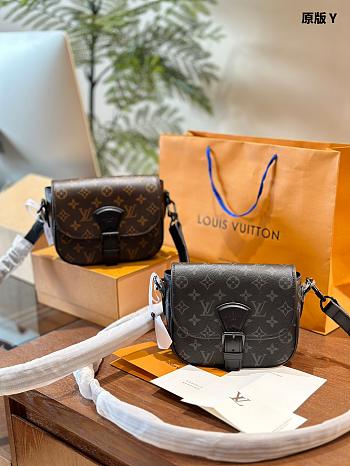 Louis Vuitton Montsouris Monogram Macassar Black 20 x 17 x 7 cm
