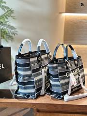 Chanel Shopping Bag Black And White 38 cm - 4