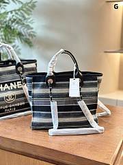 Chanel Shopping Bag Black And White 38 cm - 6
