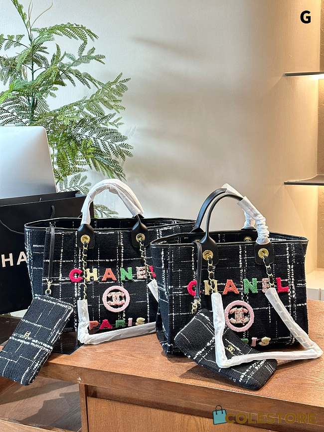 Chanel Shopping Bag Black 30 cm - 1