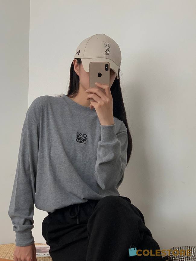 Loewe Anagram Long Shirt Grey - 1
