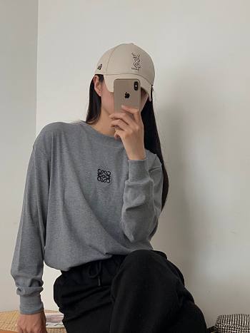 Loewe Anagram Long Shirt Grey