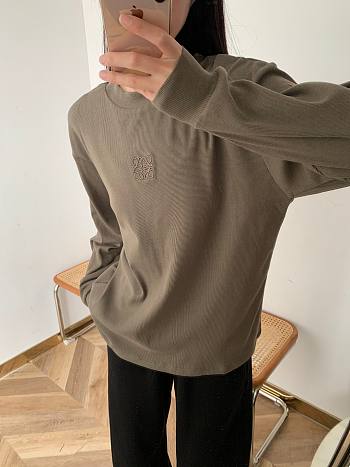 Loewe Anagram Long Shirt Brown 