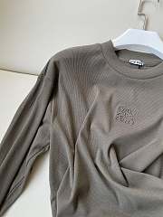 Loewe Anagram Long Shirt Brown  - 3