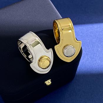 Louis Vuitton Louisette Gold/ Silver Ring
