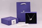 Swarovski Swan Necklace White  - 2