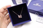 Swarovski Swan Necklace Gold/ Black Rose - 2