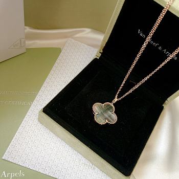 Van Cleef & Arpels Green Clover Necklace