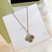 Van Cleef & Arpels Green Clover Necklace - 6