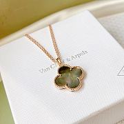 Van Cleef & Arpels Green Clover Necklace - 4