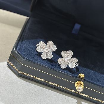 Van Cleef & Arpels Silver Clover Earrings 