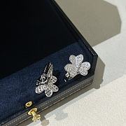 Van Cleef & Arpels Silver Clover Earrings  - 2