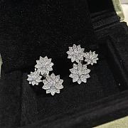 Van Cleef & Arpels Multi Flower Silver Earrings  - 1
