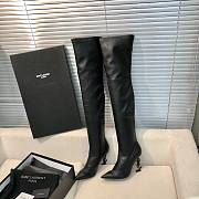 YSL Saint Laurrent High Boots Black  - 1
