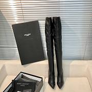 YSL Saint Laurrent High Boots Black  - 4