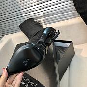 YSL Saint Laurrent High Boots Black Suede - 3