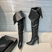 YSL Saint Laurrent Over Knee High Boots Black - 6