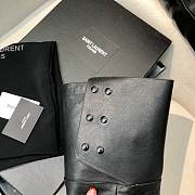 YSL Saint Laurrent Over Knee High Boots Black - 3